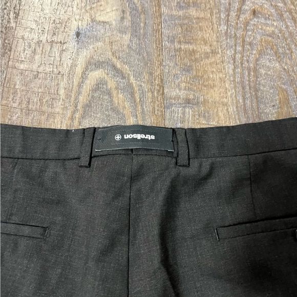 Strellson Pants Mens 37x31 Charcoal Gray 100% Virgin Wool Livio Dress Pants - Picture 12 of 12
